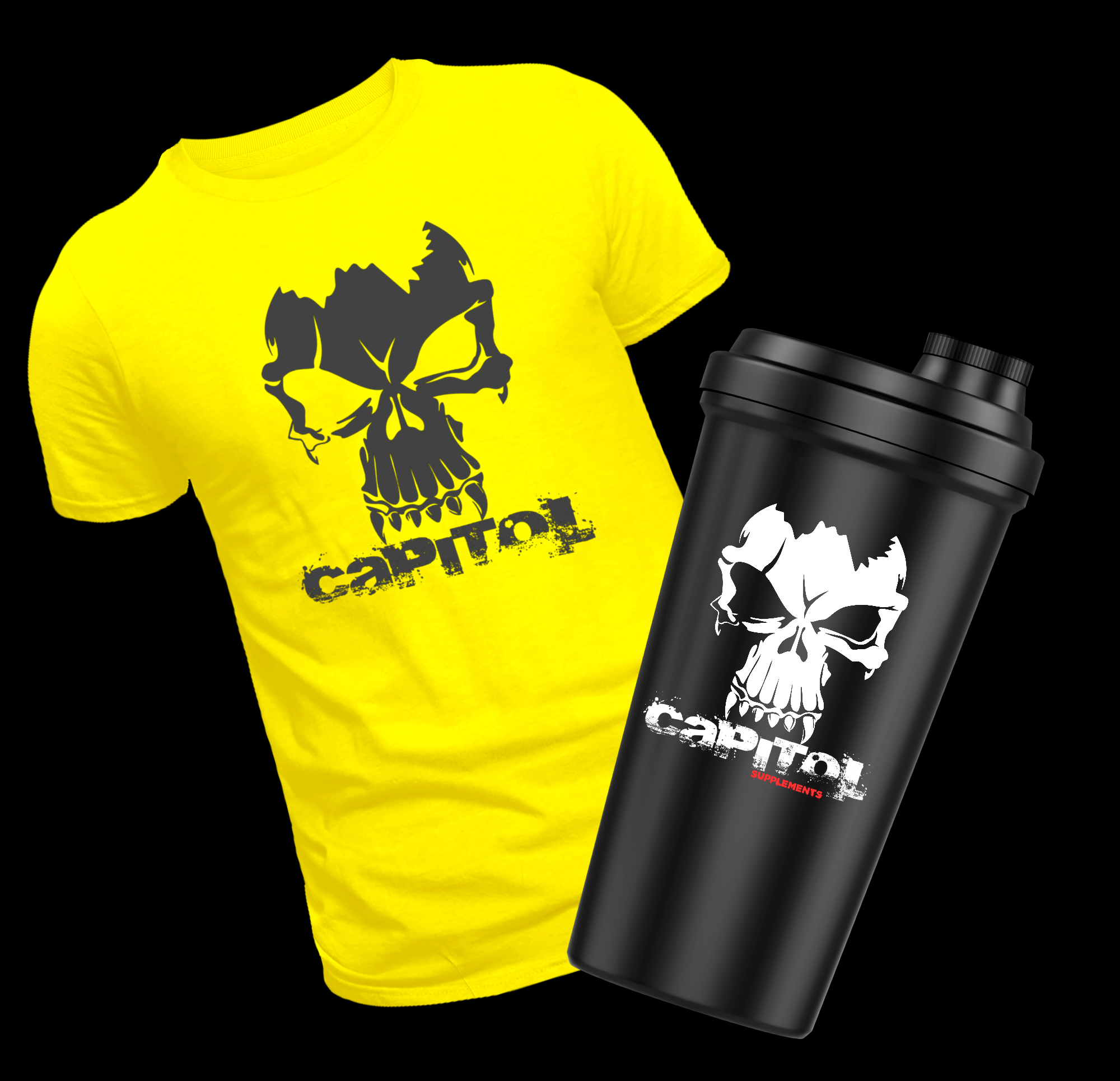 T Shirt + Shaker